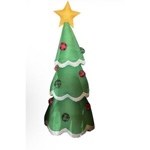 Holiday Living Inflatable Christmas Tree Indoor Outdoor Lighted 7' ft Yard Decor
